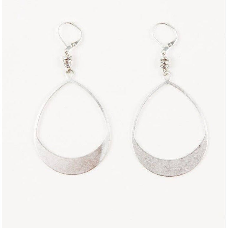 Large Teardrop Hoop Earrings- Assorted