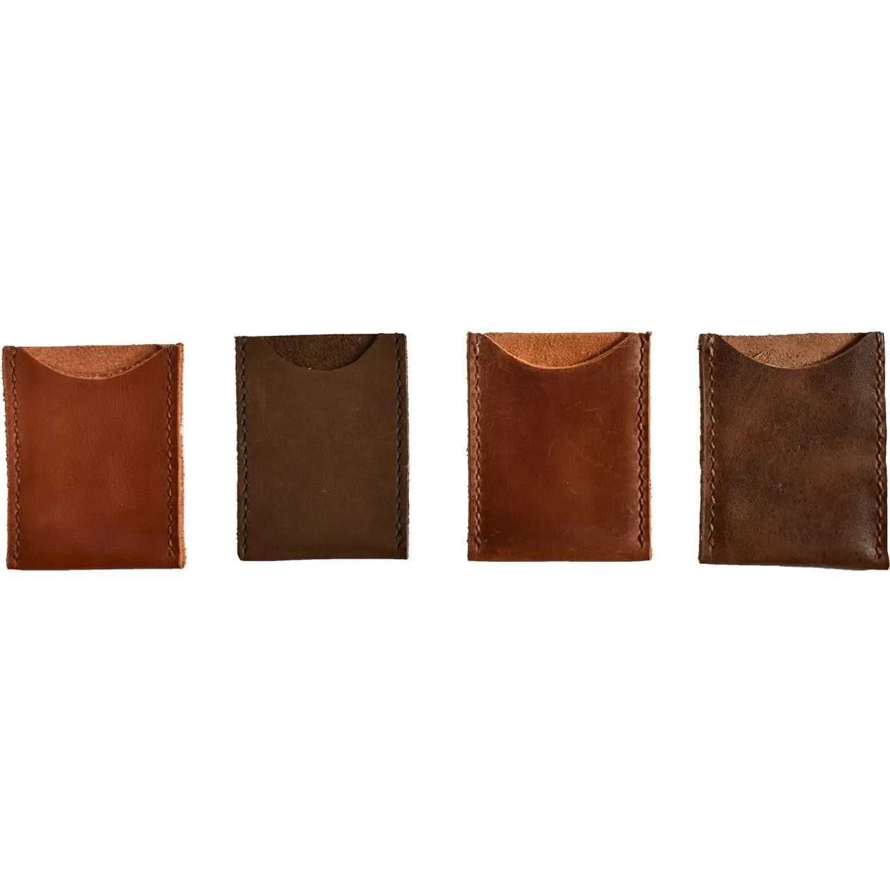 Leather Card Holder- Assorted Colors/Sold Individually
