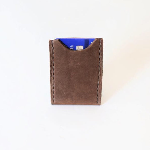 Leather Card Holder- Assorted Colors/Sold Individually