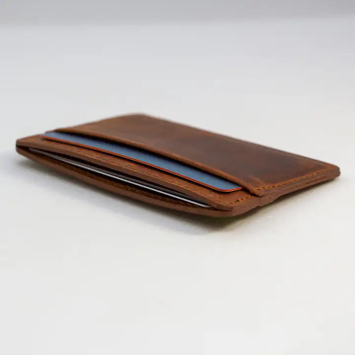 Leather Card Wallet- Assorted Colors- Sold Individually
