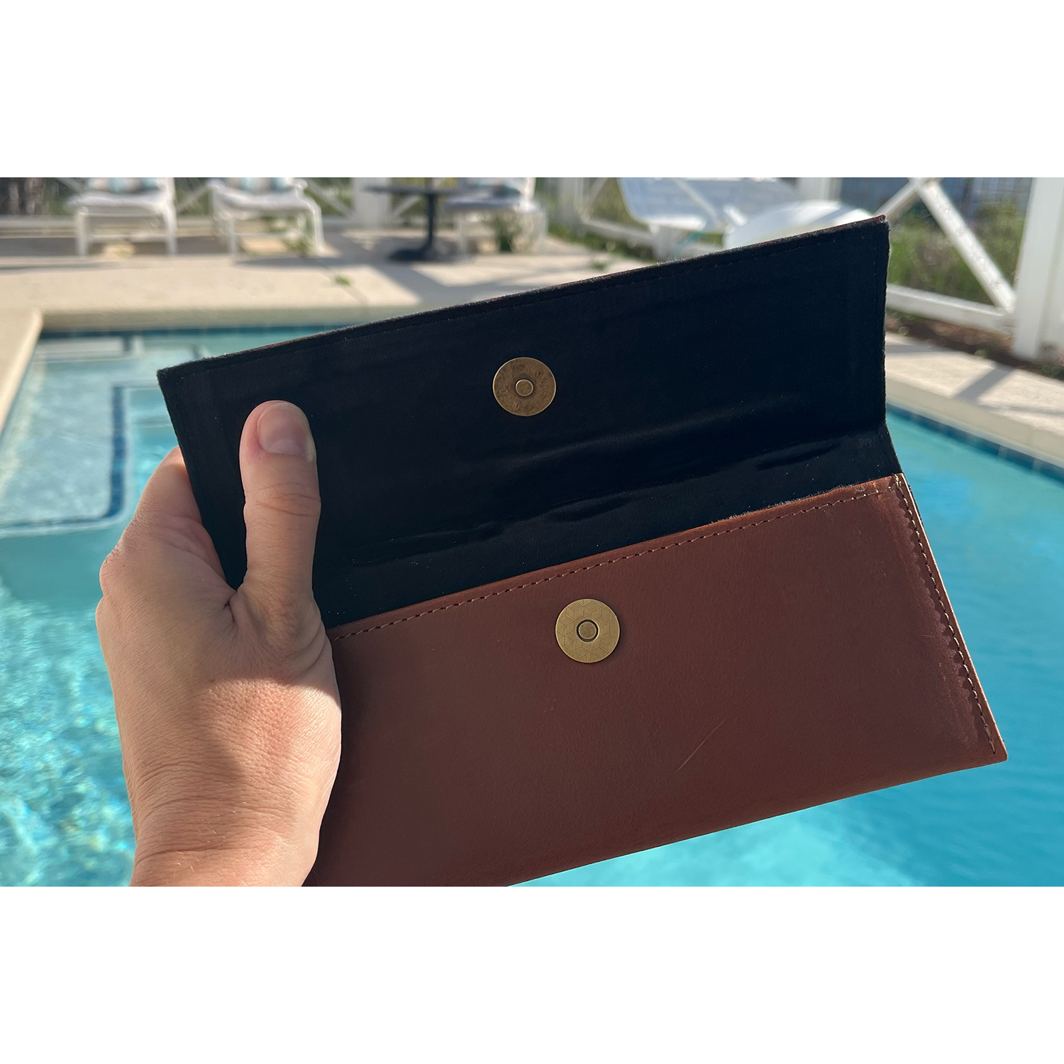 Leather Sunglasses Case- Assorted Colors
