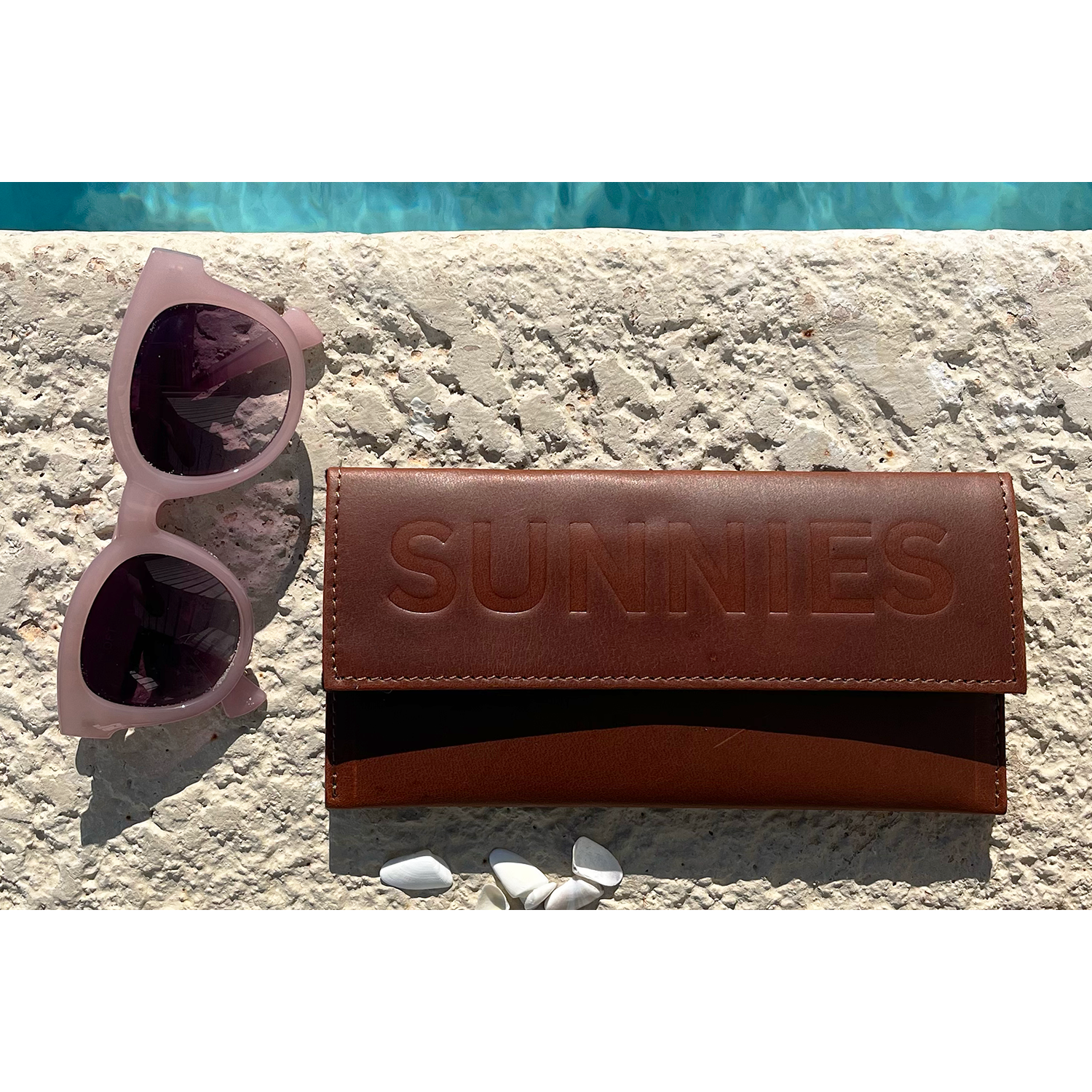 Leather Sunglasses Case- Assorted Colors
