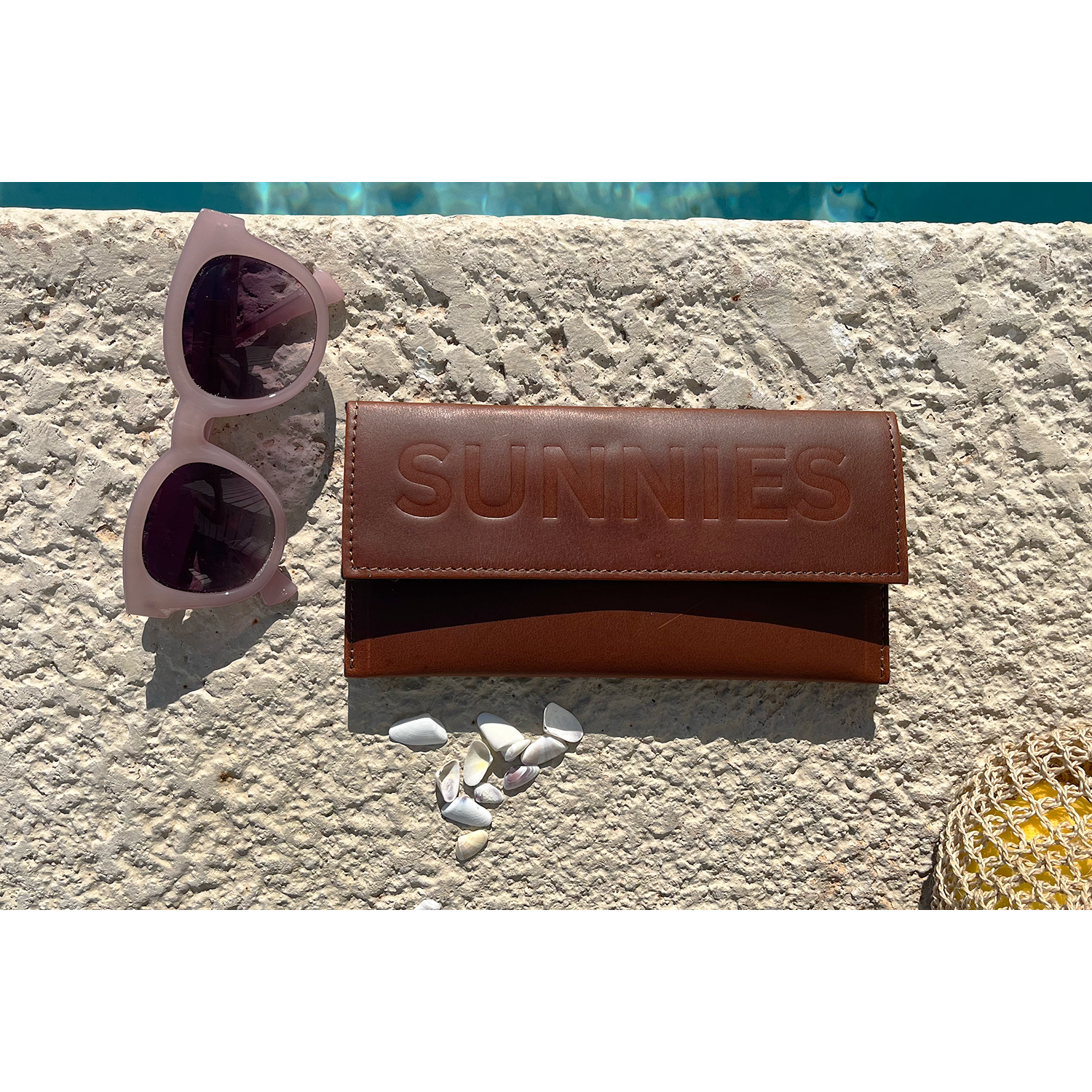 Leather Sunglasses Case- Assorted Colors