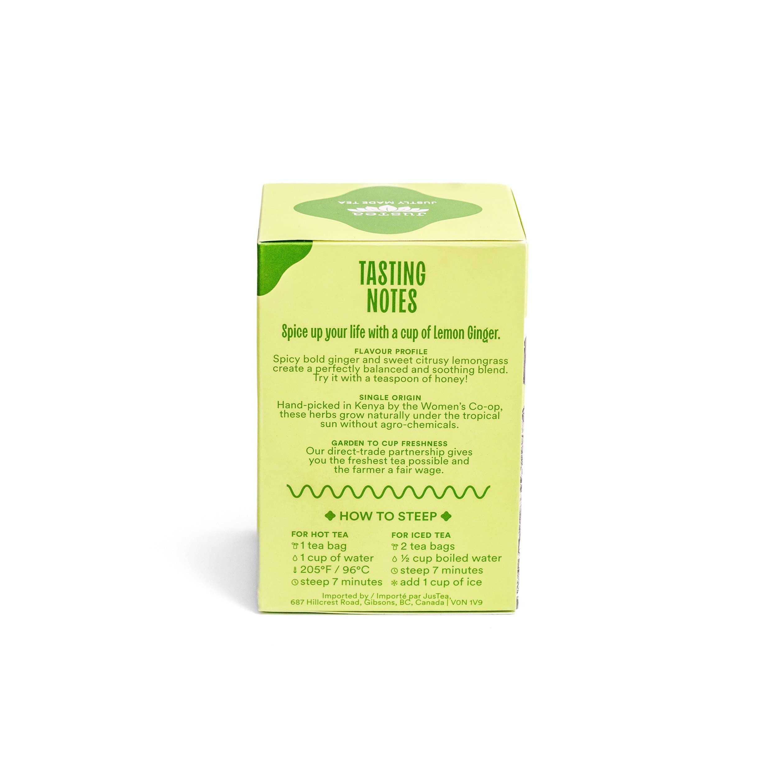 Lemon Ginger Tea Bags