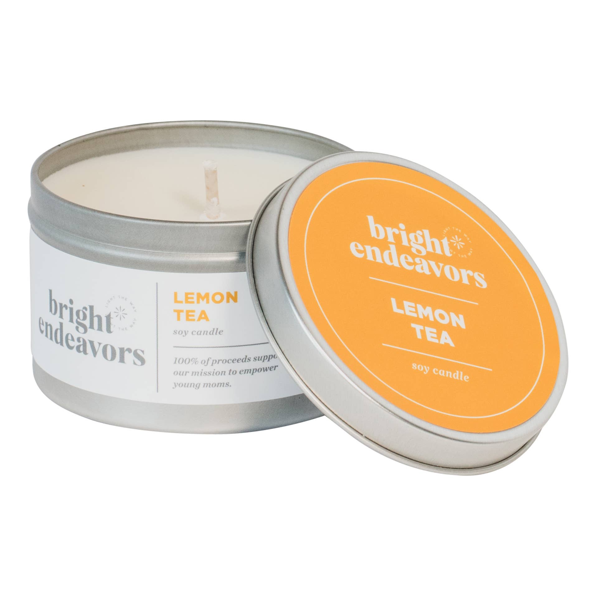 Lemongrass & Lime Soy Candle: 8oz tin