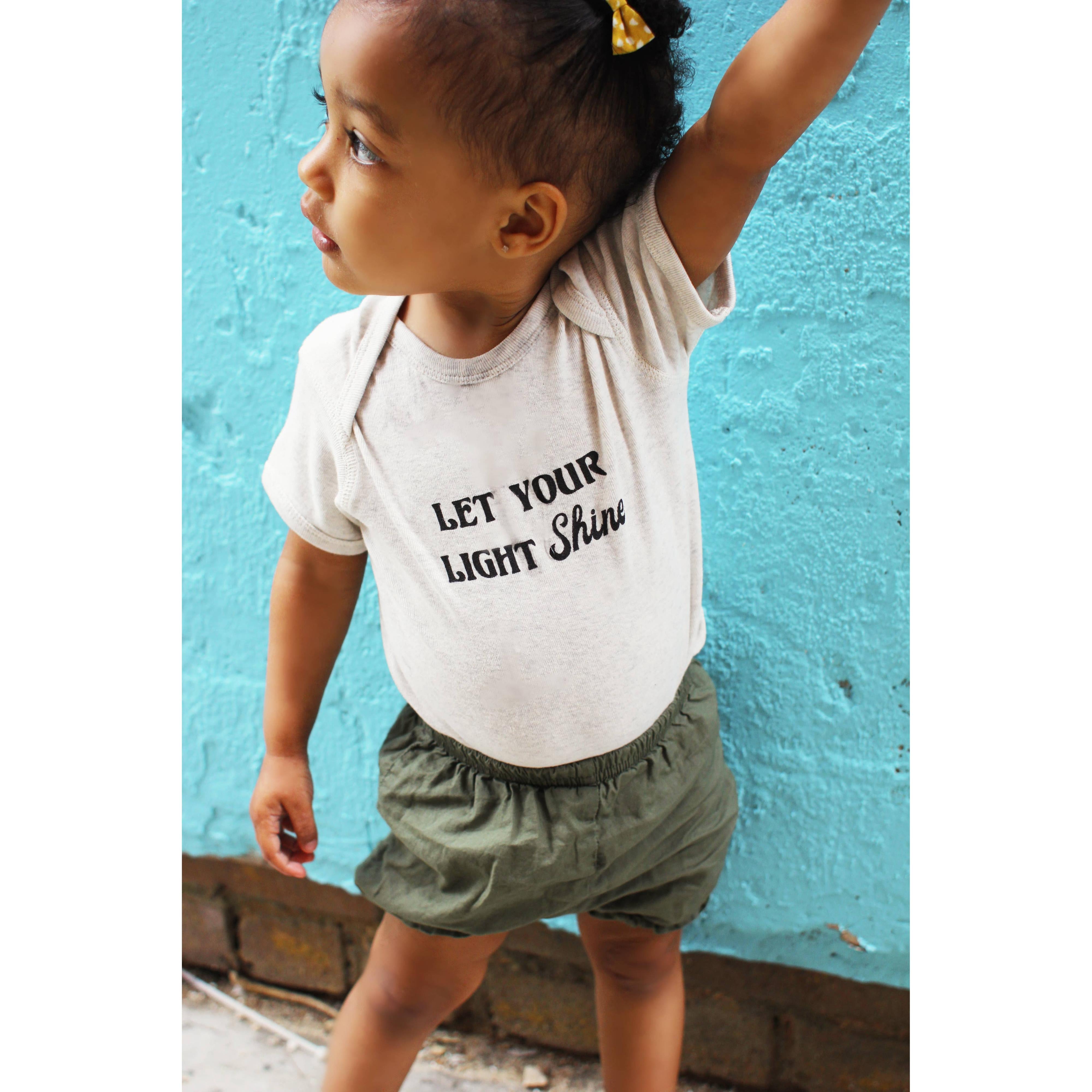 Let Your Light Shine Onesie- Assorted Sizes