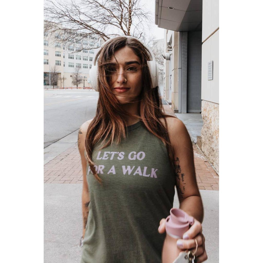 Let's Go For A Walk Active Tank- Assorted Sizes