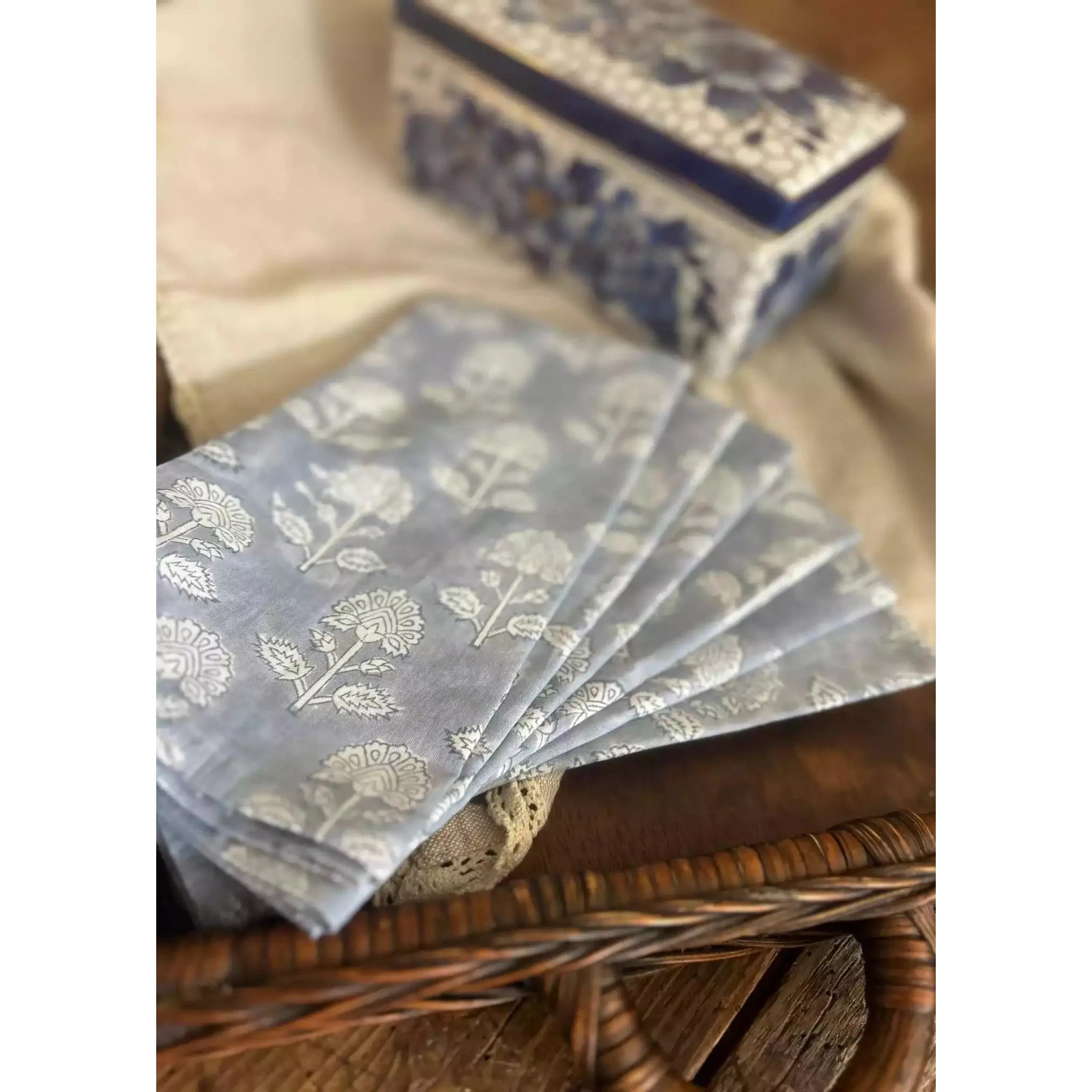 Light Blue Napkin Set