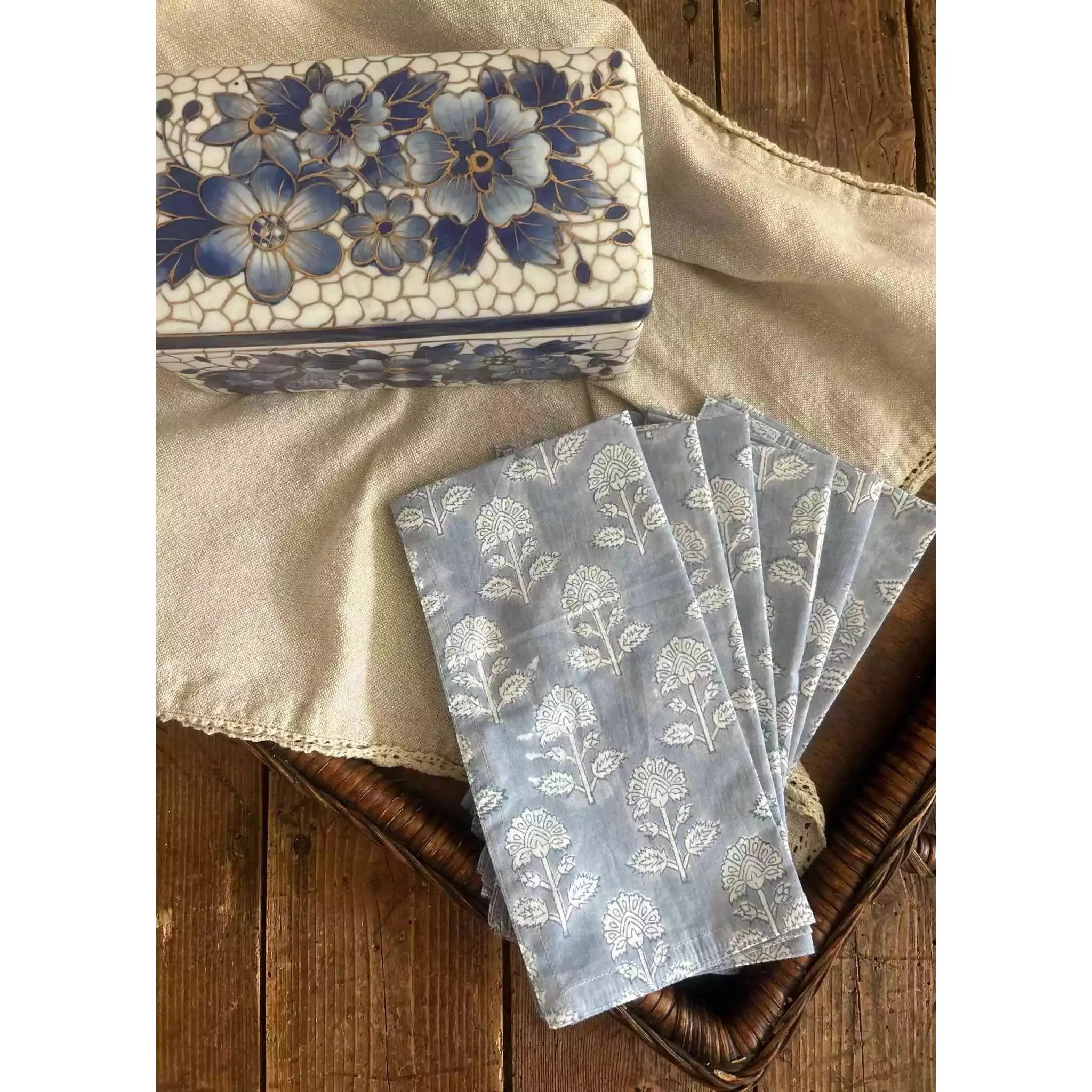 Light Blue Napkin Set