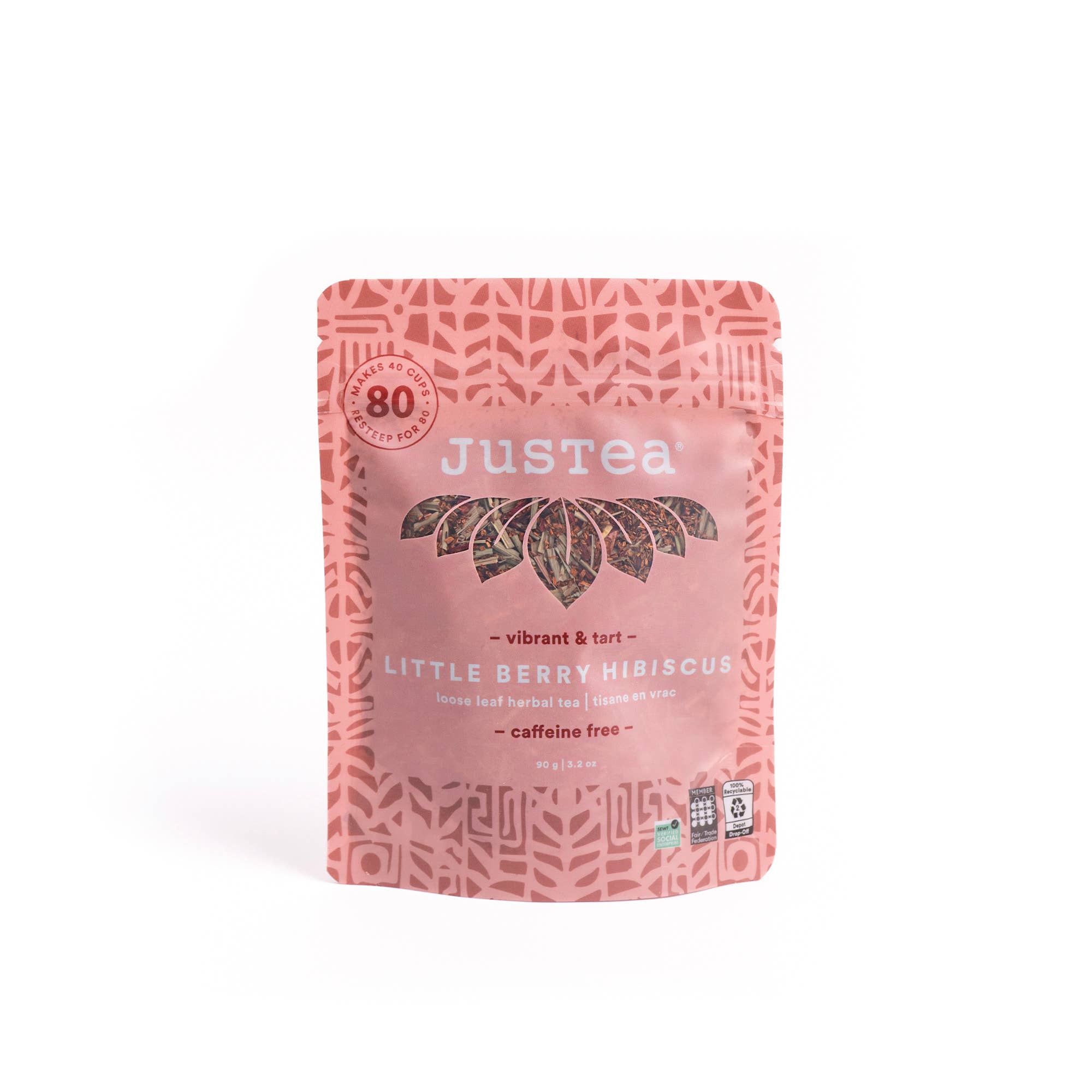 Little Berry Hibiscus Stand-up Pouch - Fair-Trade Herbal Tea