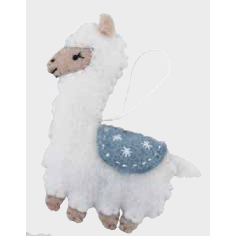 Llama with Blanket Ornament