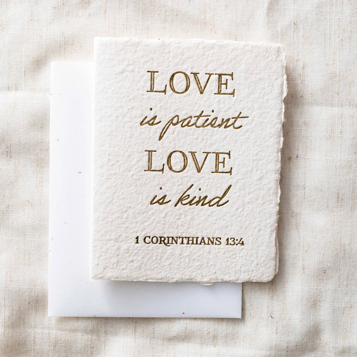 Love is patient Love is kind- Greeting Card