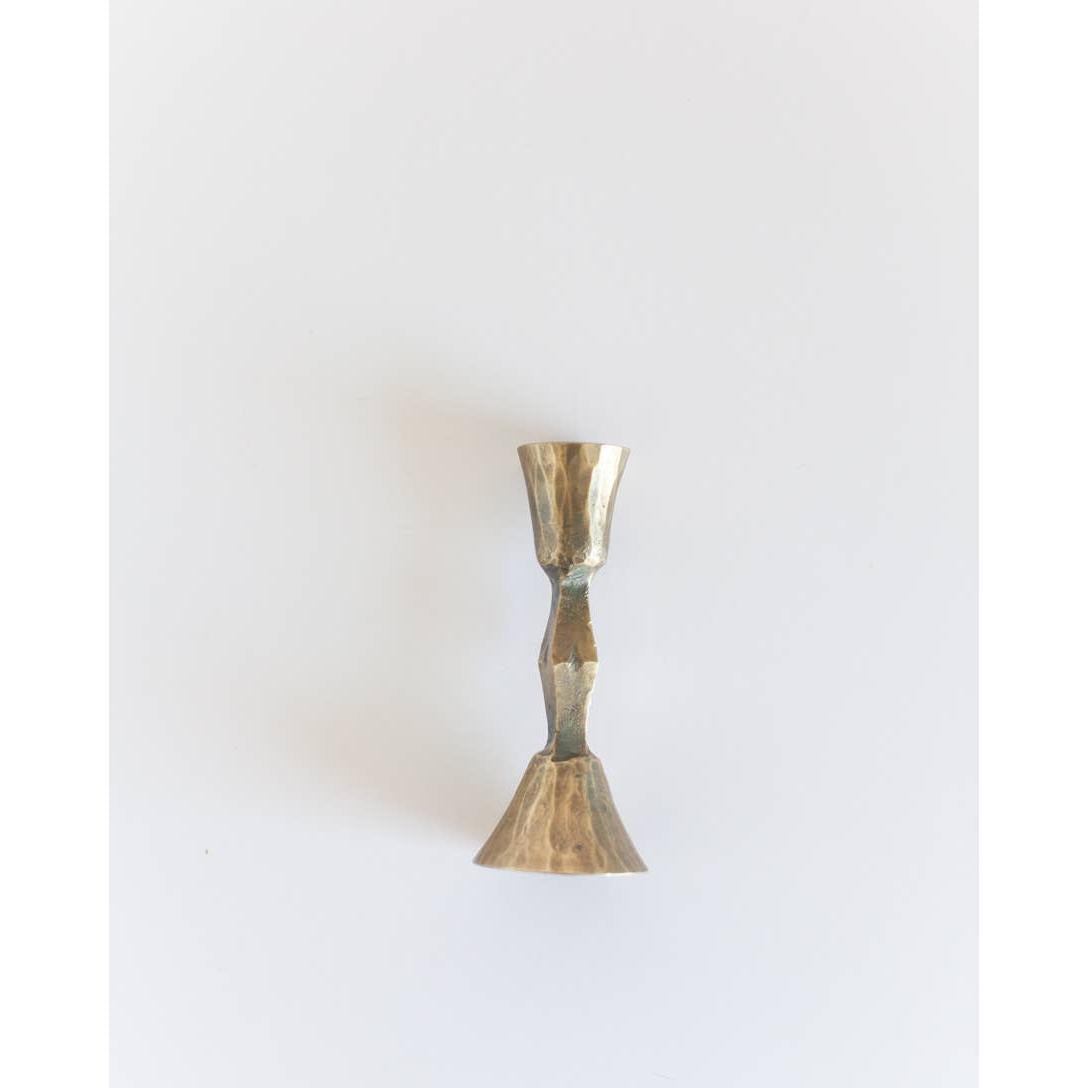 Low Diamond Hand-Forged Iron Candle Stand- Assorted Colors