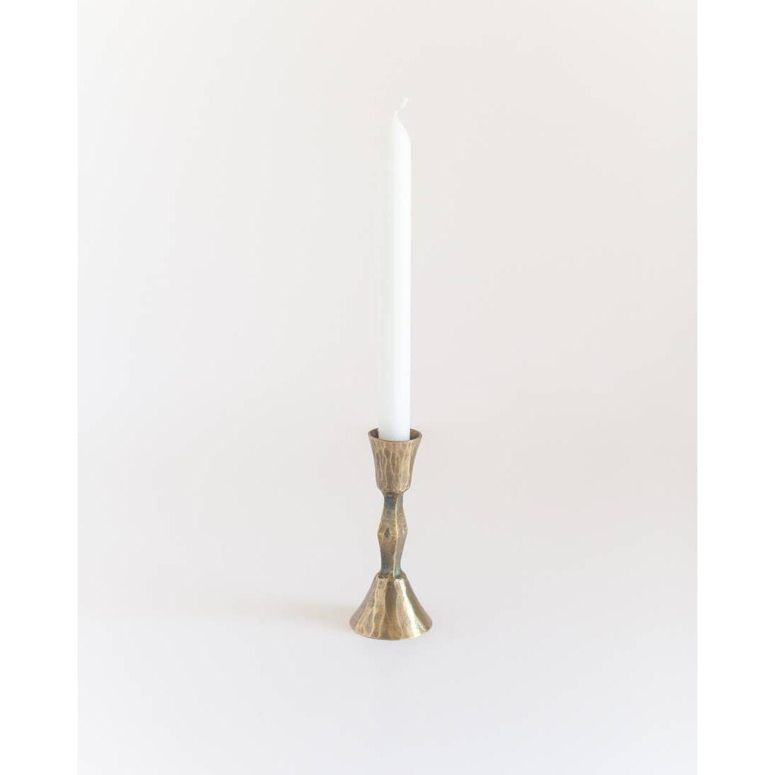 Low Diamond Hand-Forged Iron Candle Stand- Assorted Colors