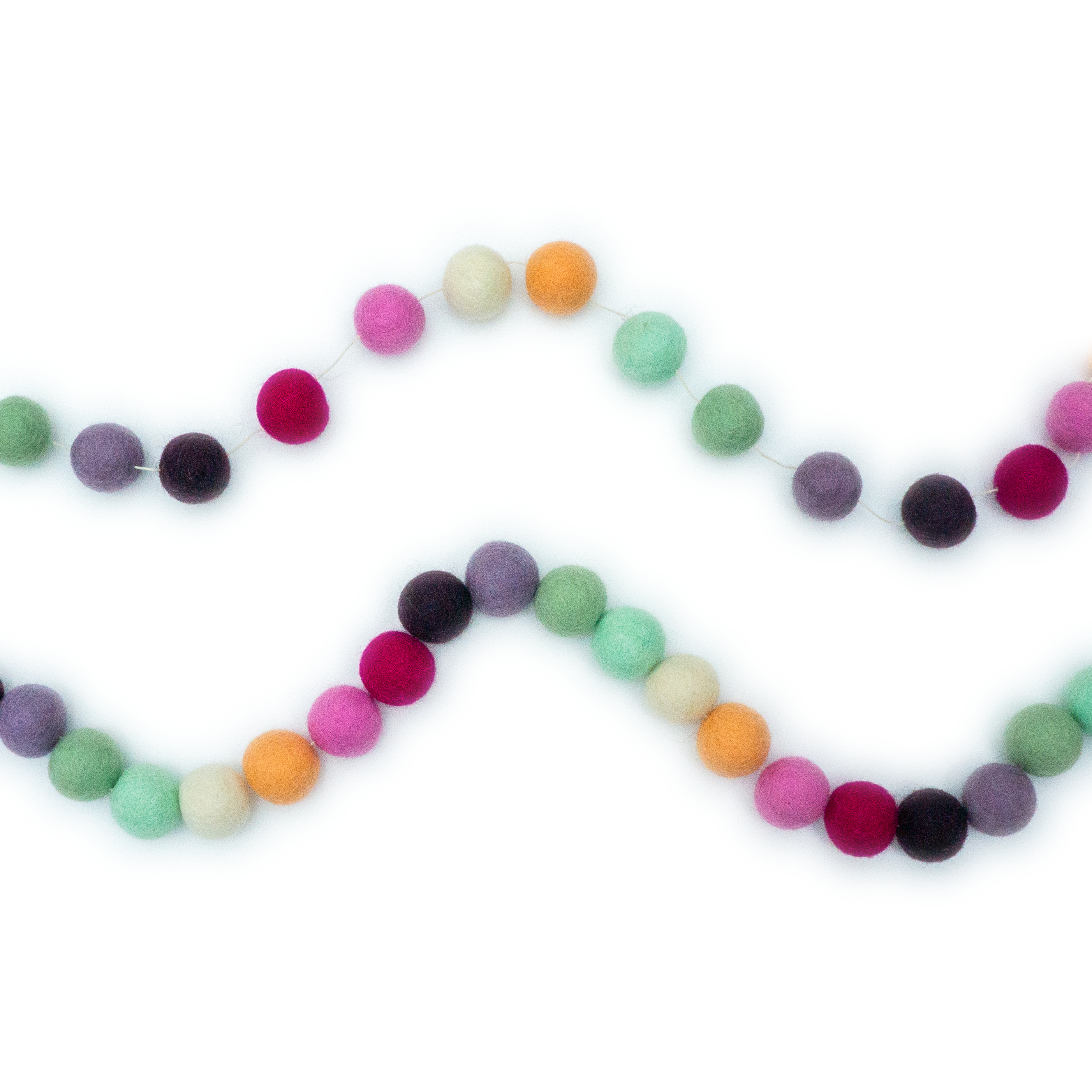 Macarons Eco Garlands/Ornaments: XL - 84 beads/25ft (1" beads)