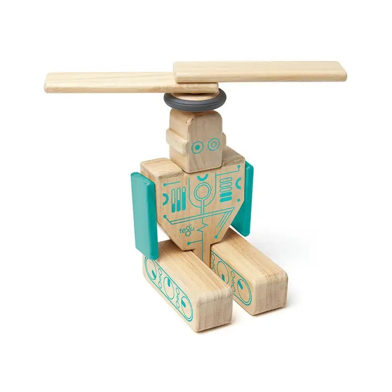 Magbot - Magnetic Wooden Block Set