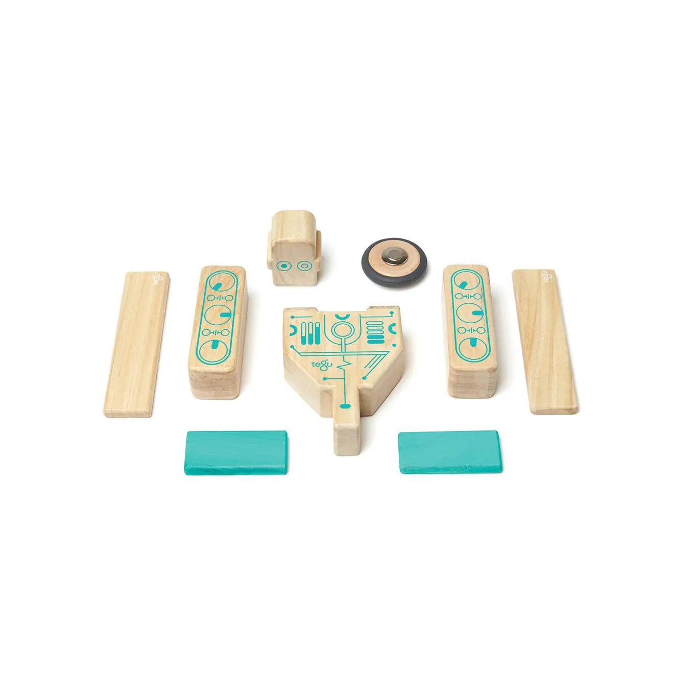 Magbot - Magnetic Wooden Block Set