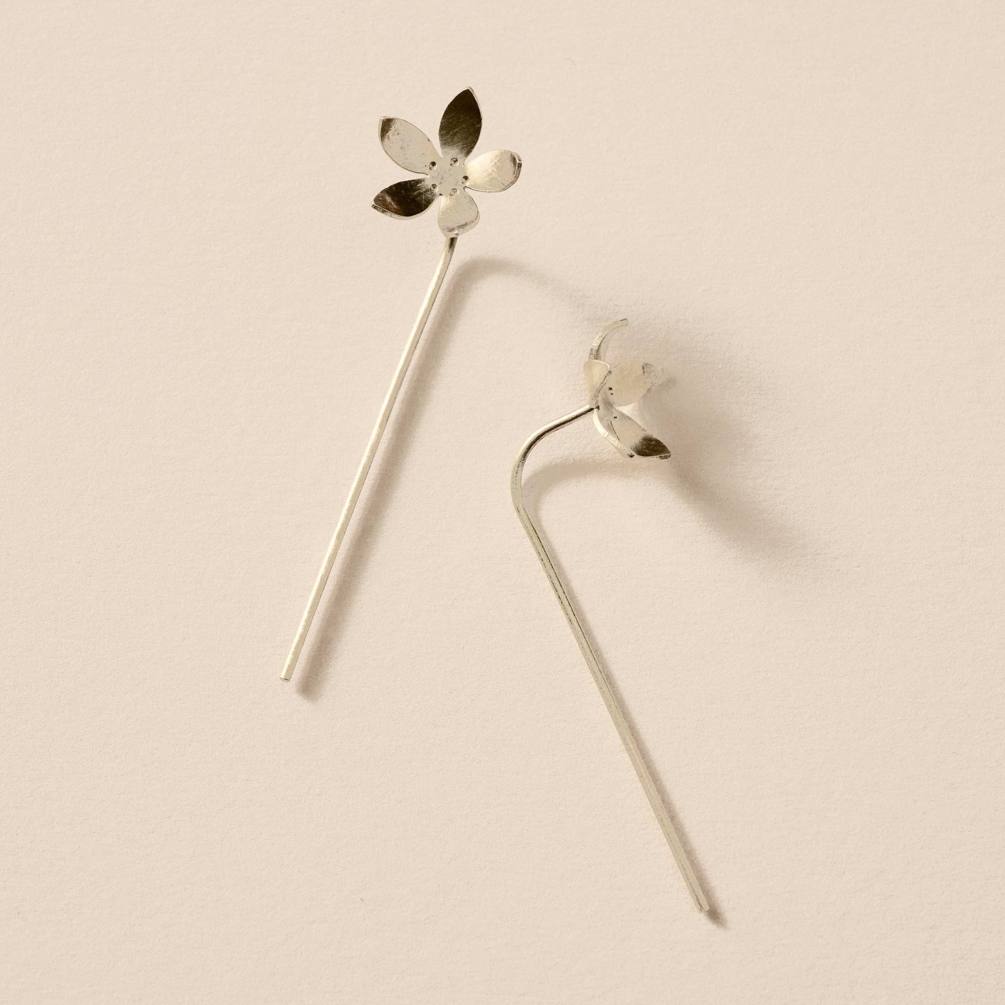 Malli Floral Threader Earrings- Assorted