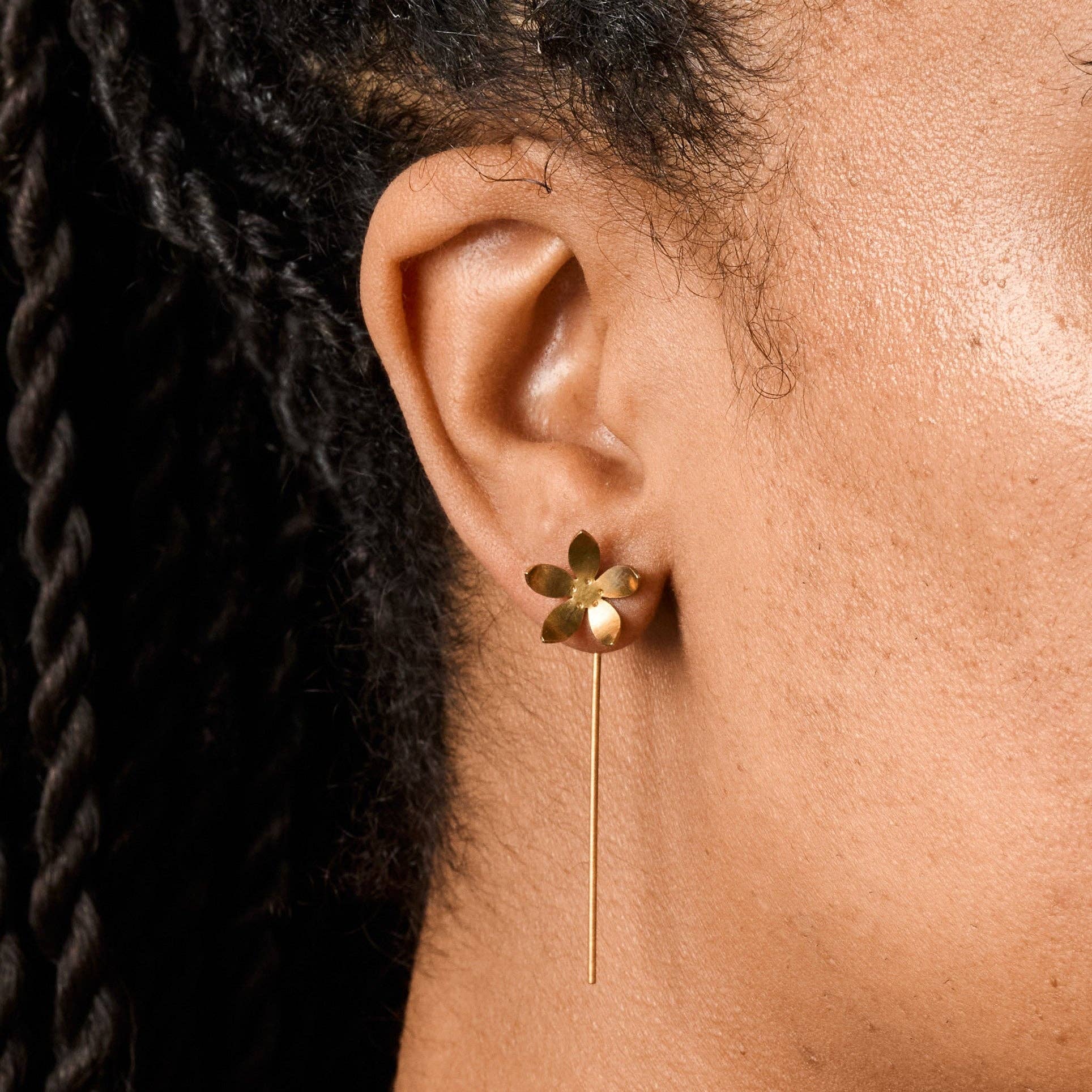 Malli Floral Threader Earrings- Assorted