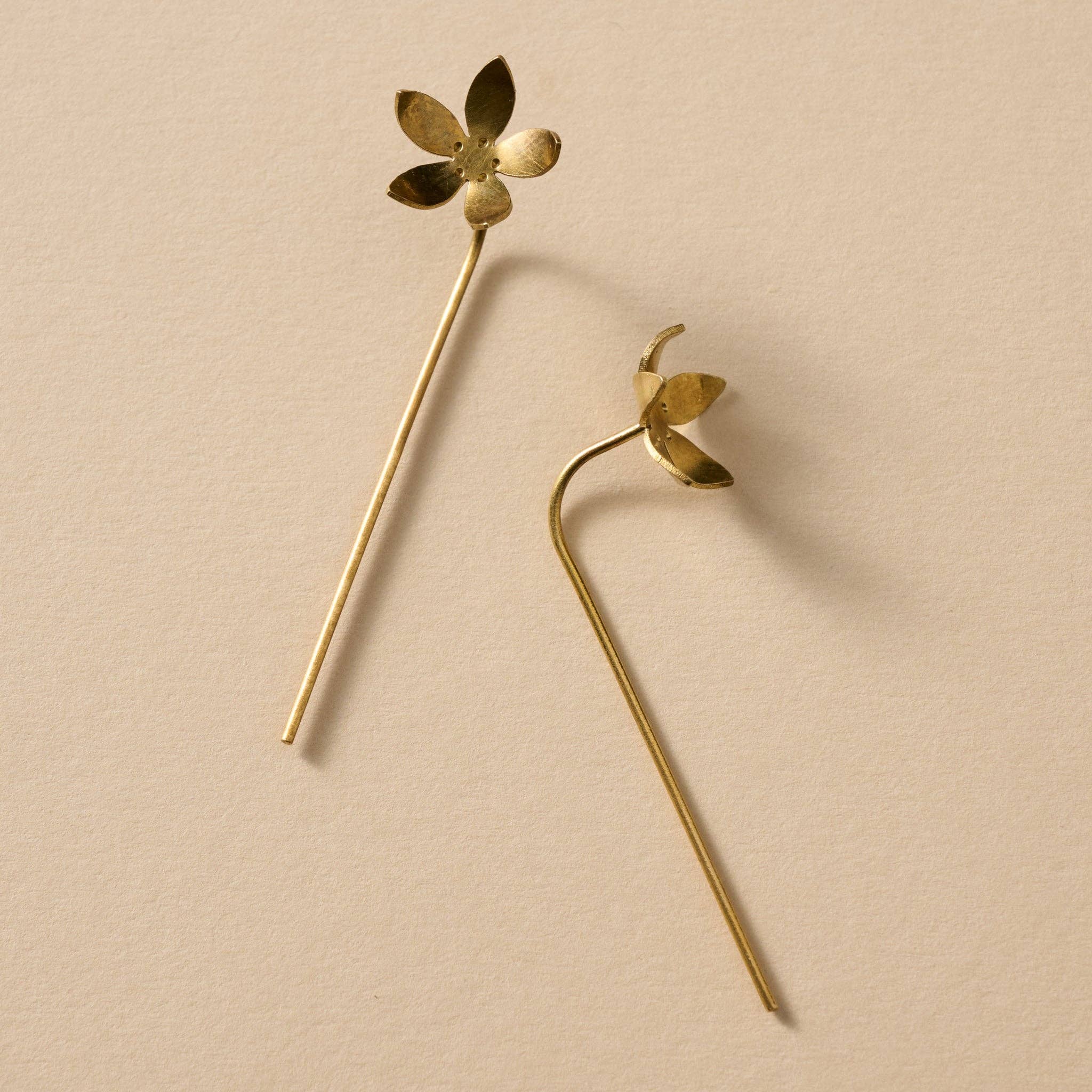 Malli Floral Threader Earrings- Assorted