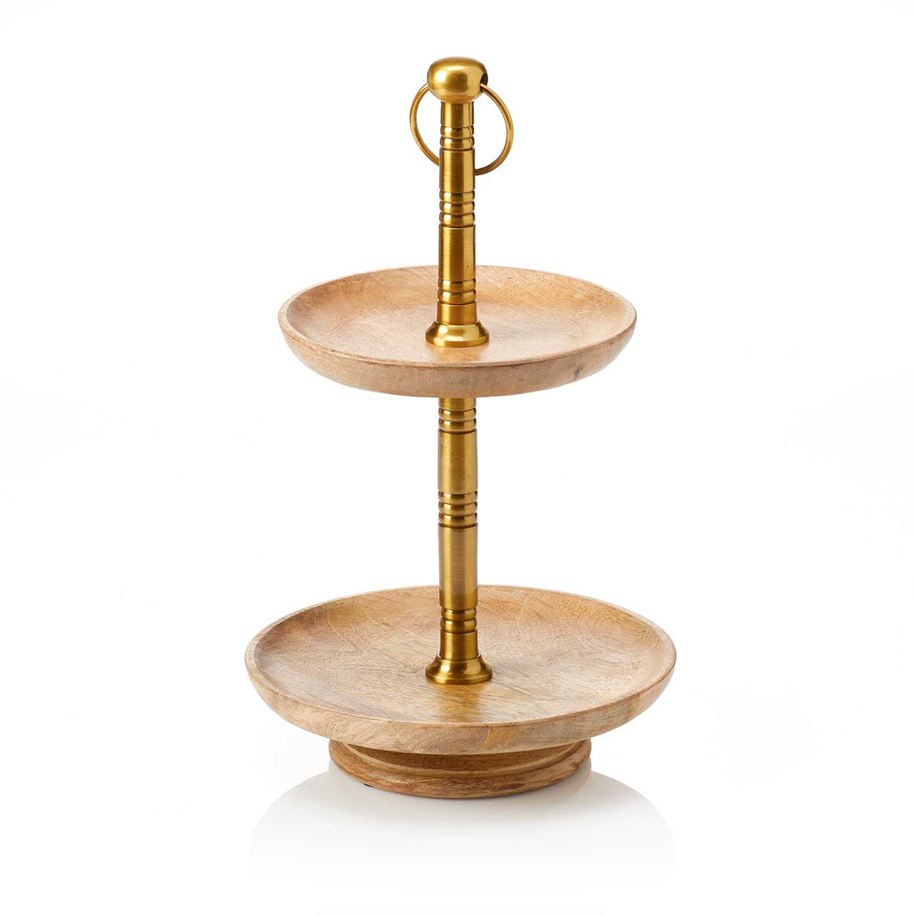 Mango Wood Two- Tiered Stand (*Local Pickup/Local Delivery Only)