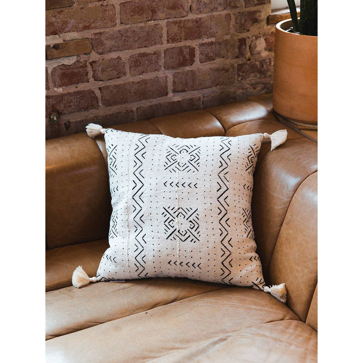 Mari Mud Cloth Throw Pillow (*Local Pickup/Local Delivery Only)