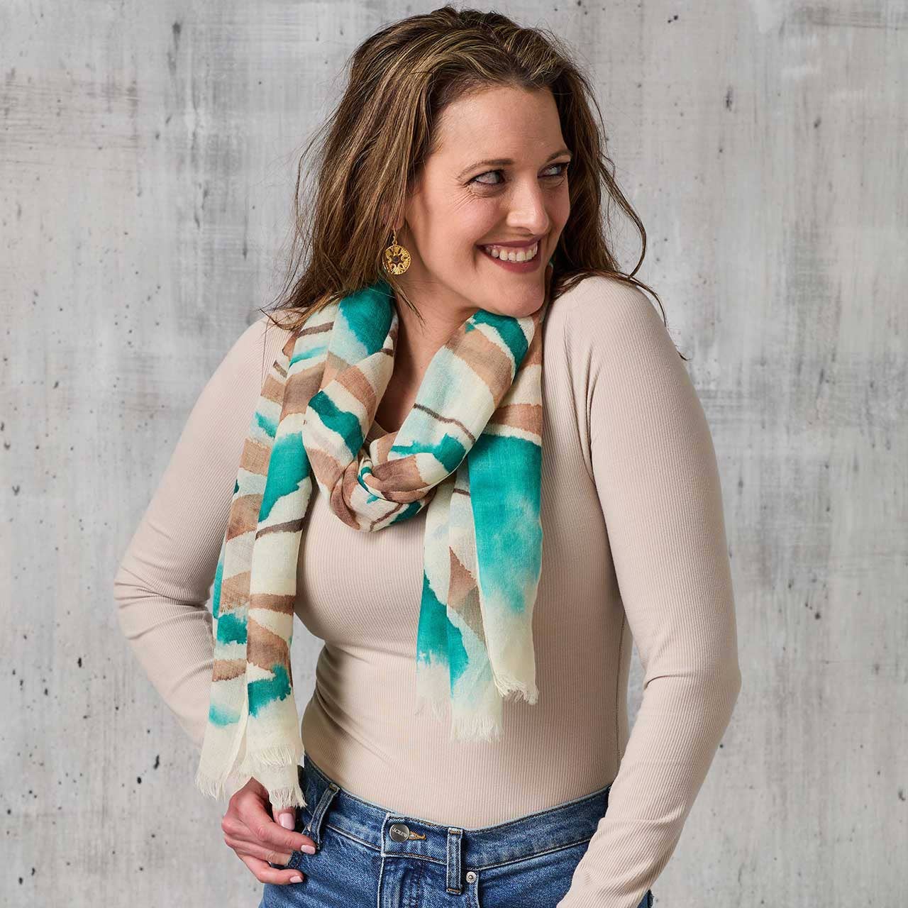 Meadow Hand-Painted Scarf- Assorted Colors