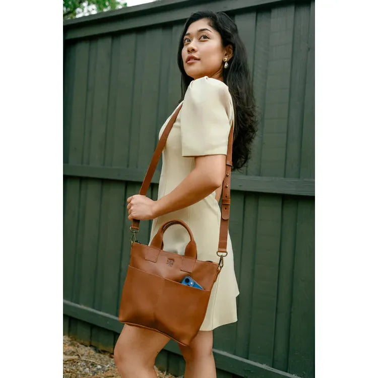 Medium Crossbody- Cognac