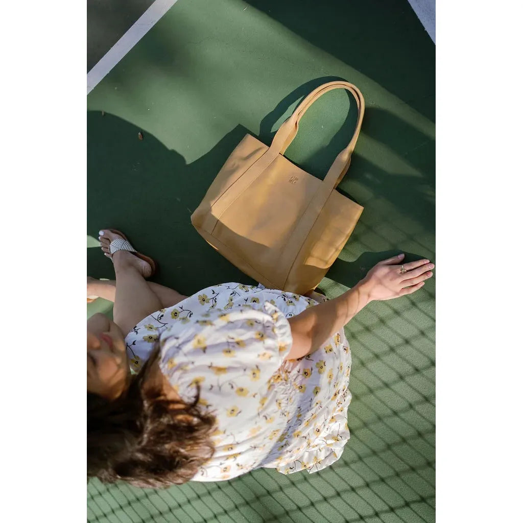 Medium Leather Tote- Assorted Colors