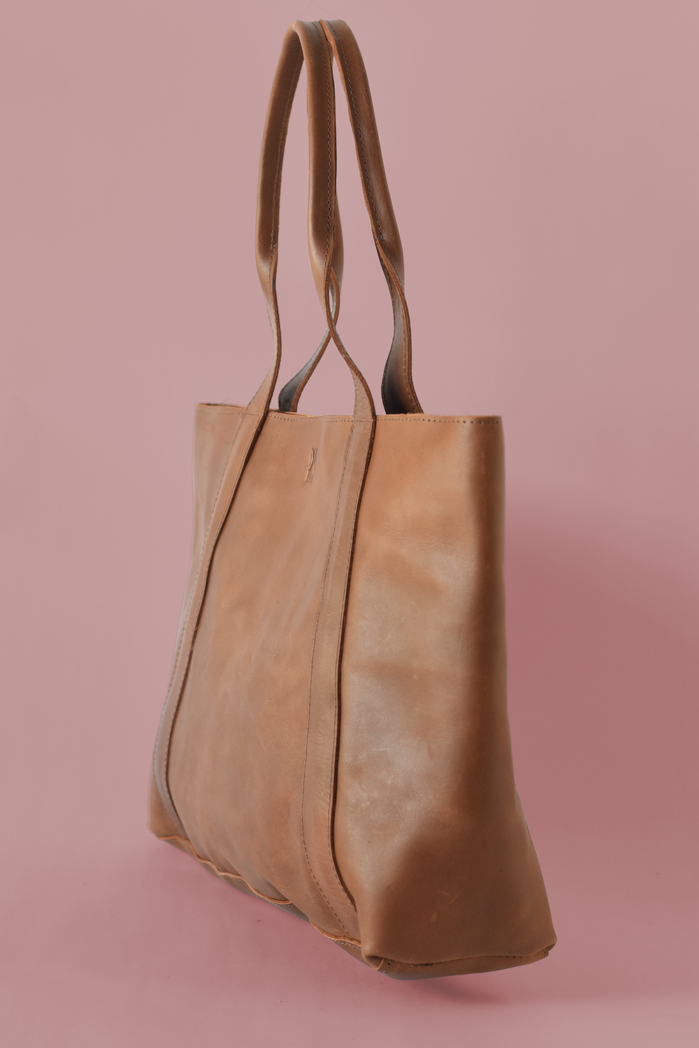 Medium Leather Tote- Assorted Colors