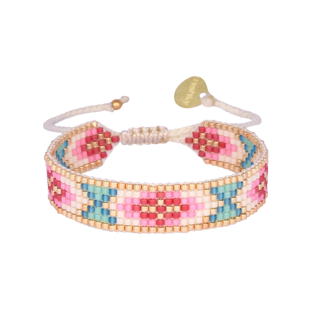 Medley Beaded Adjustable Bracelet Slim- Assorted Colors