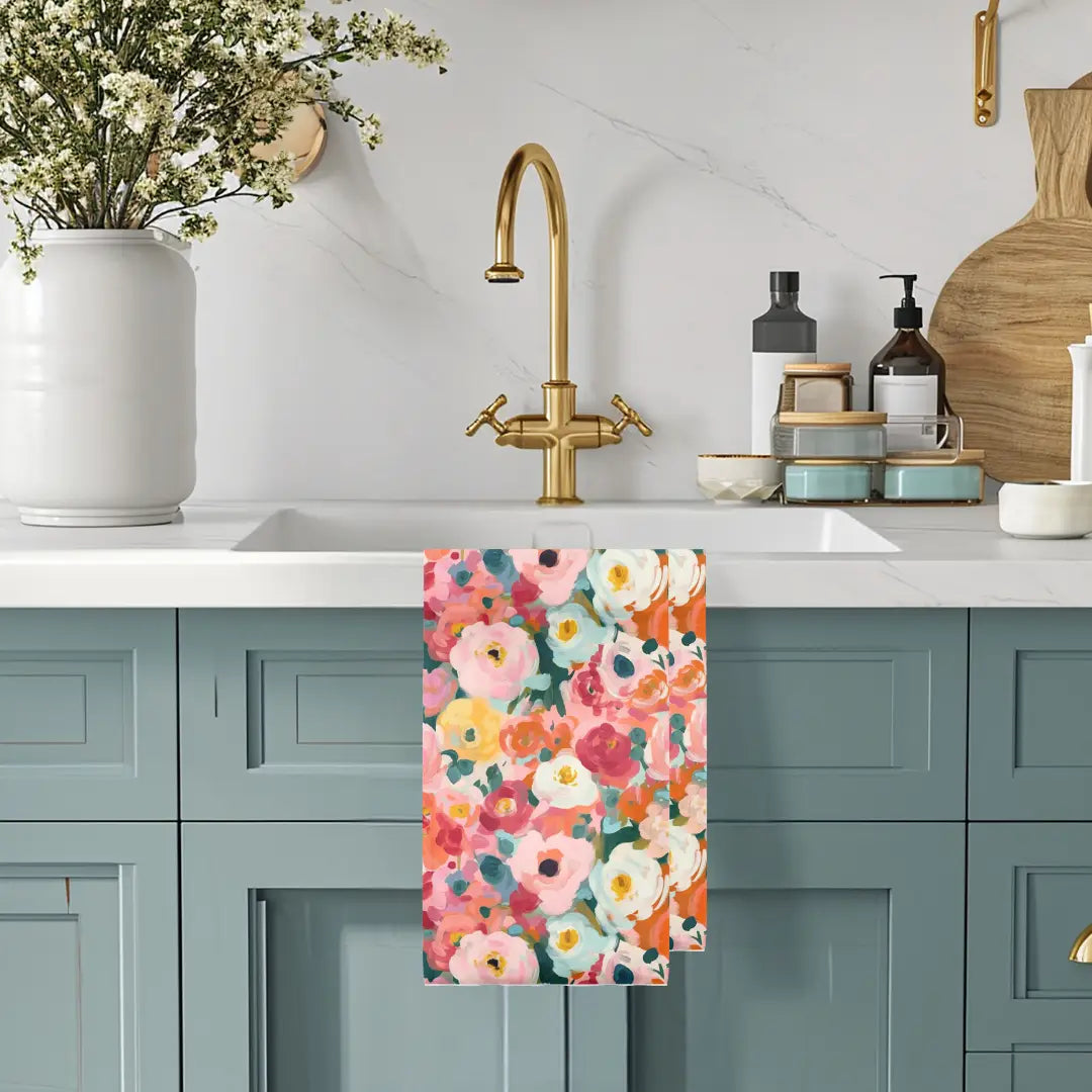 Microfiber Waffle Tea Towel- Assorted Patterns