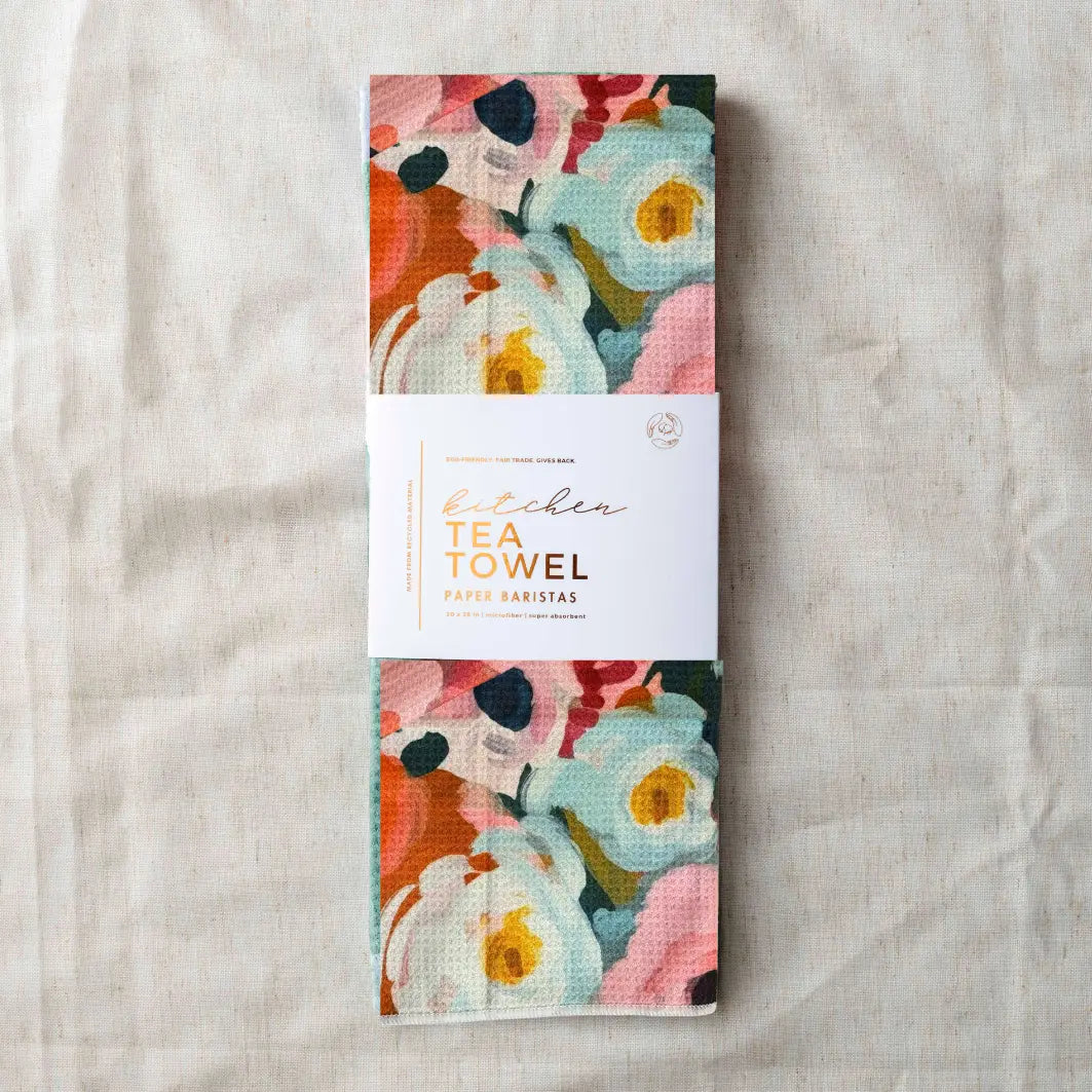 Microfiber Waffle Tea Towel- Assorted Patterns