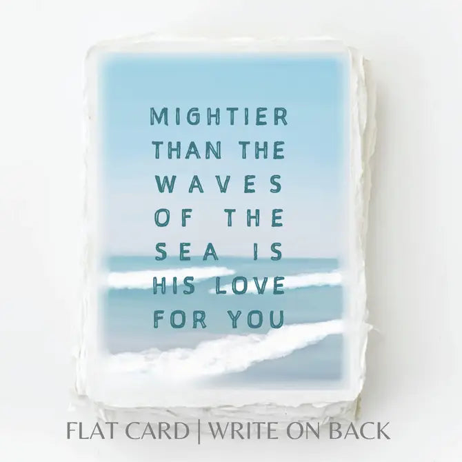 Mightier than the waves- Greeting Card