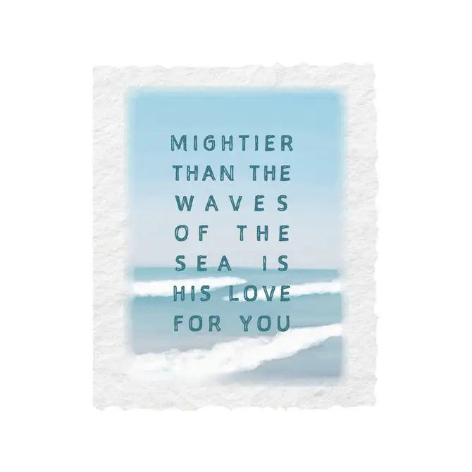 Mightier than the waves- Greeting Card