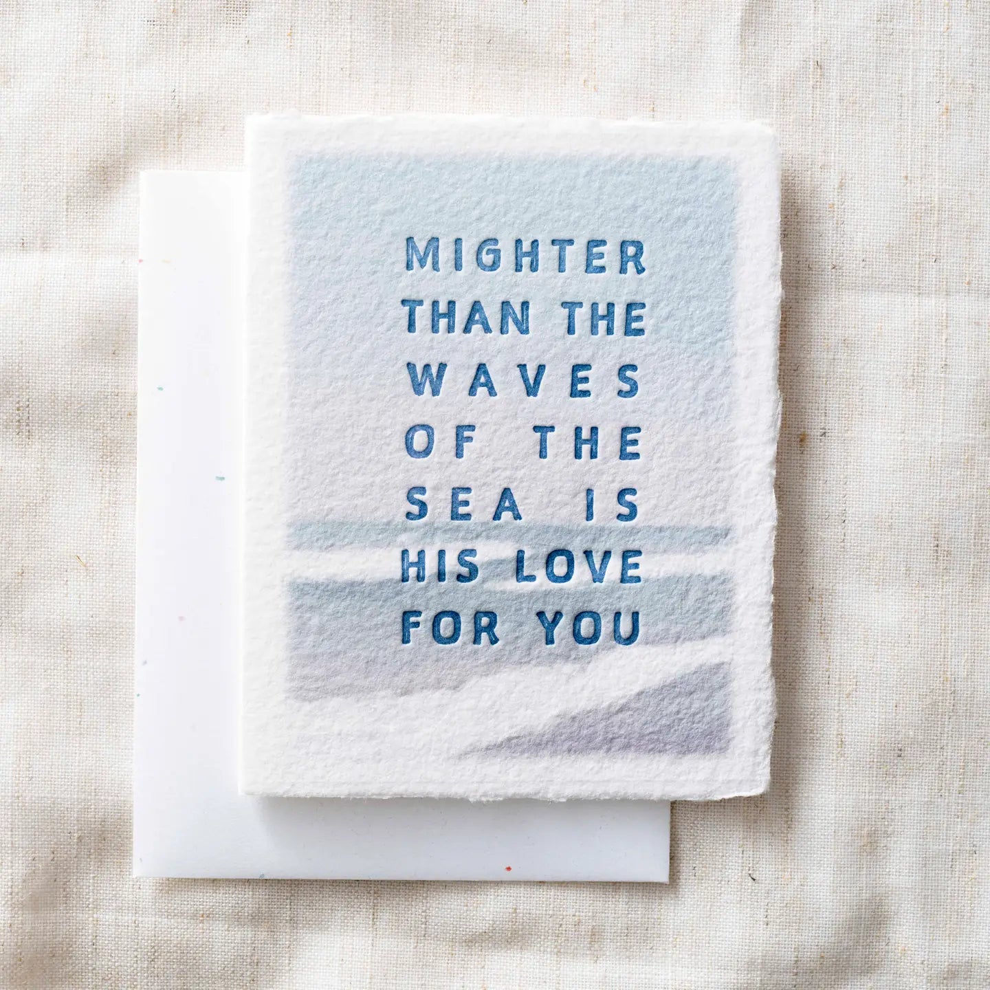Mightier than the waves- Greeting Card