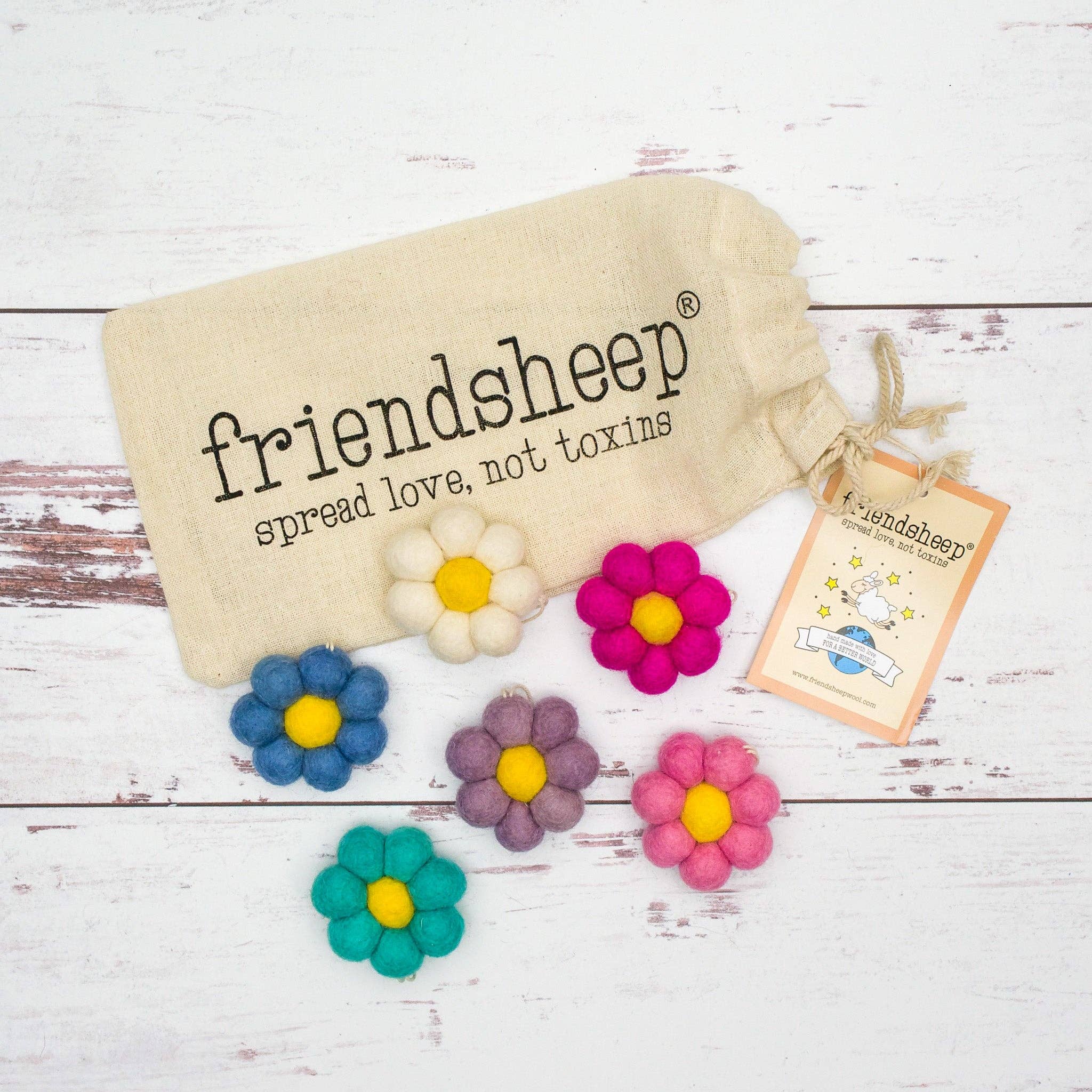 Mini Felt Flower Ornament- Assorted Colors- Sold Individually