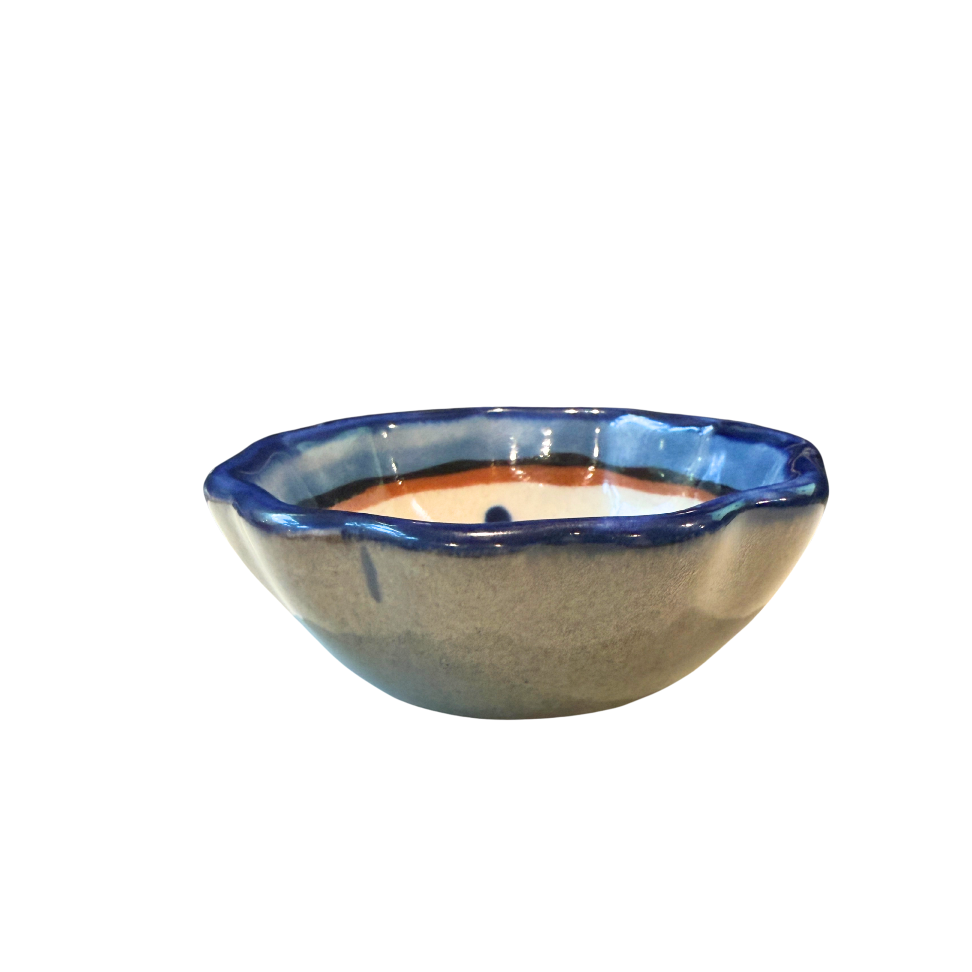 Mini Floral Ceramic Bowl- Assorted Colors
