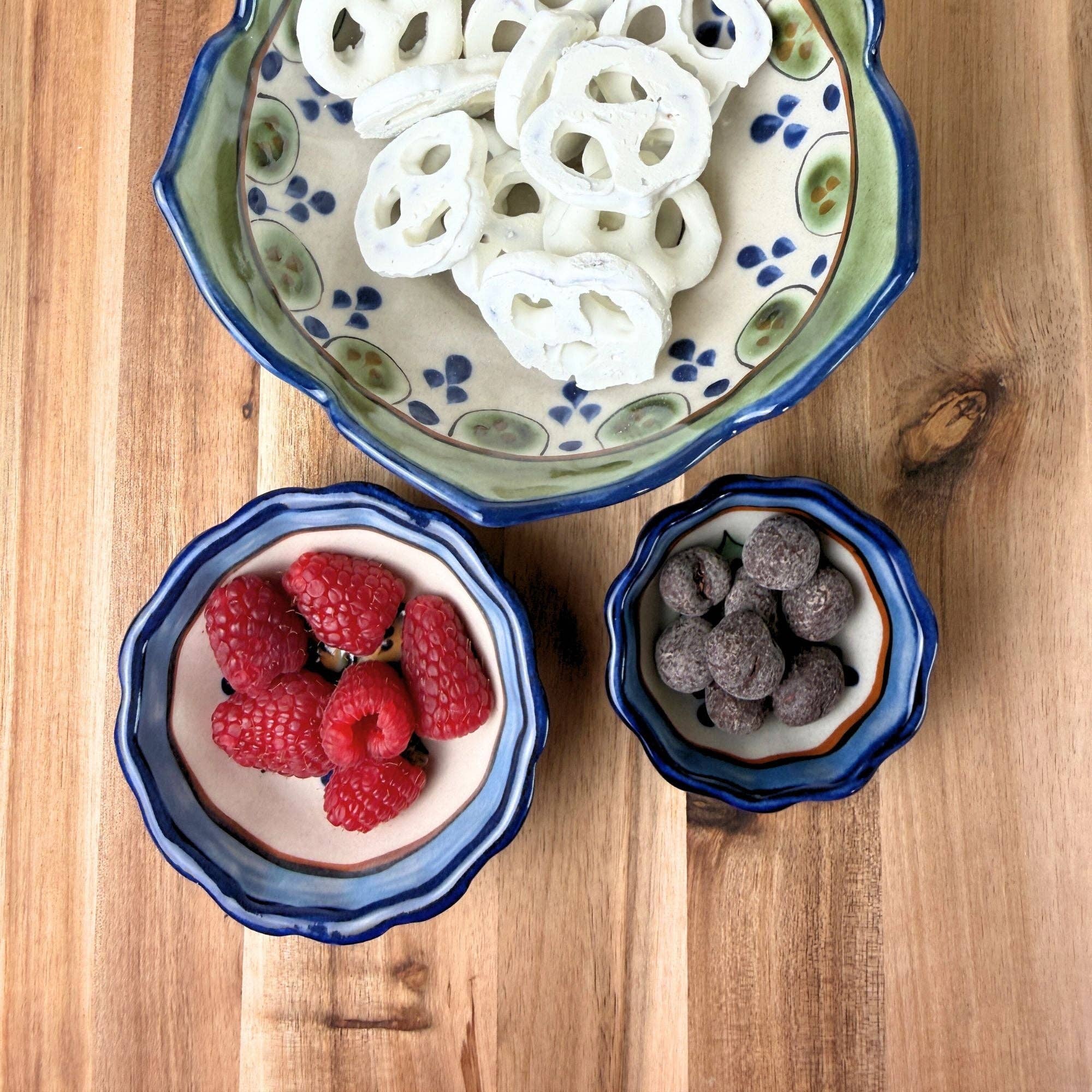 Mini Floral Ceramic Bowl- Assorted Colors