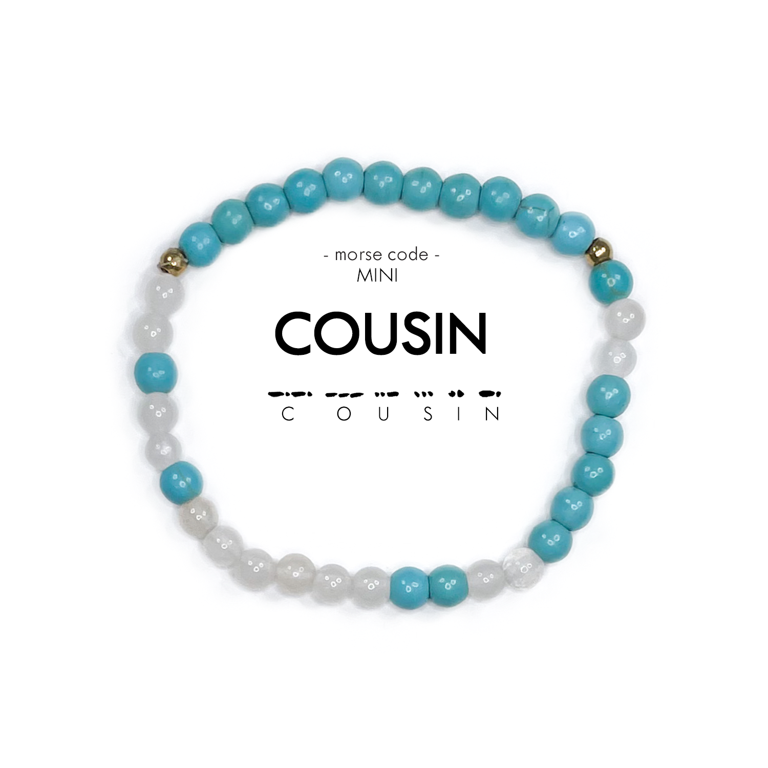 Mini Morse Code Bracelet | COUSIN- Assorted Colors