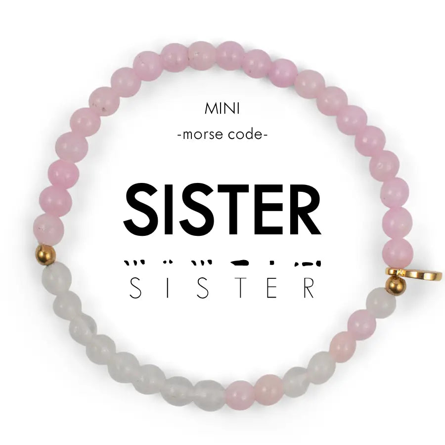 Mini Morse Code Bracelet | Sister