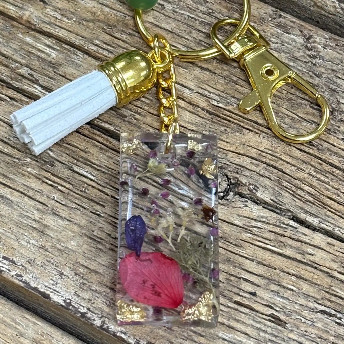Mixed Wildflower Keychain- Assorted Tassel Colors