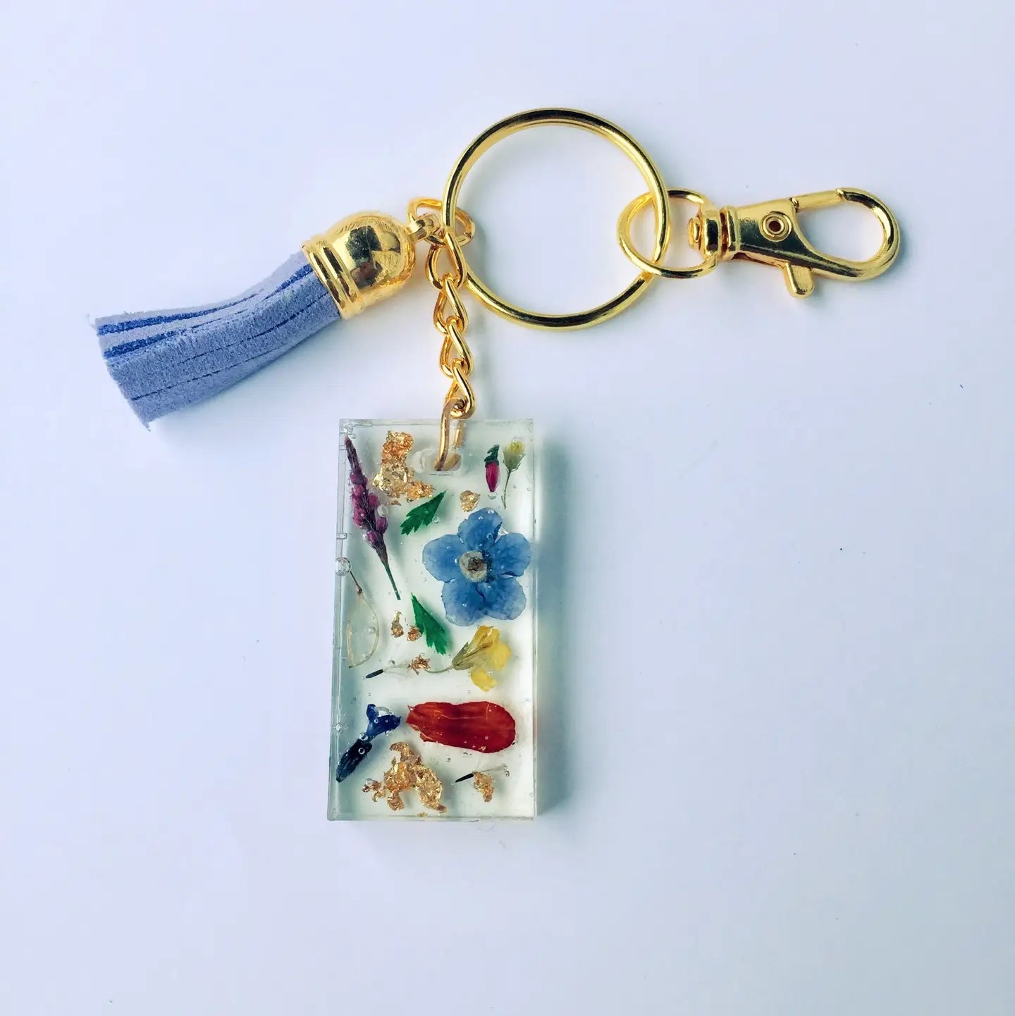 Mixed Wildflower Keychain- Assorted Tassel Colors