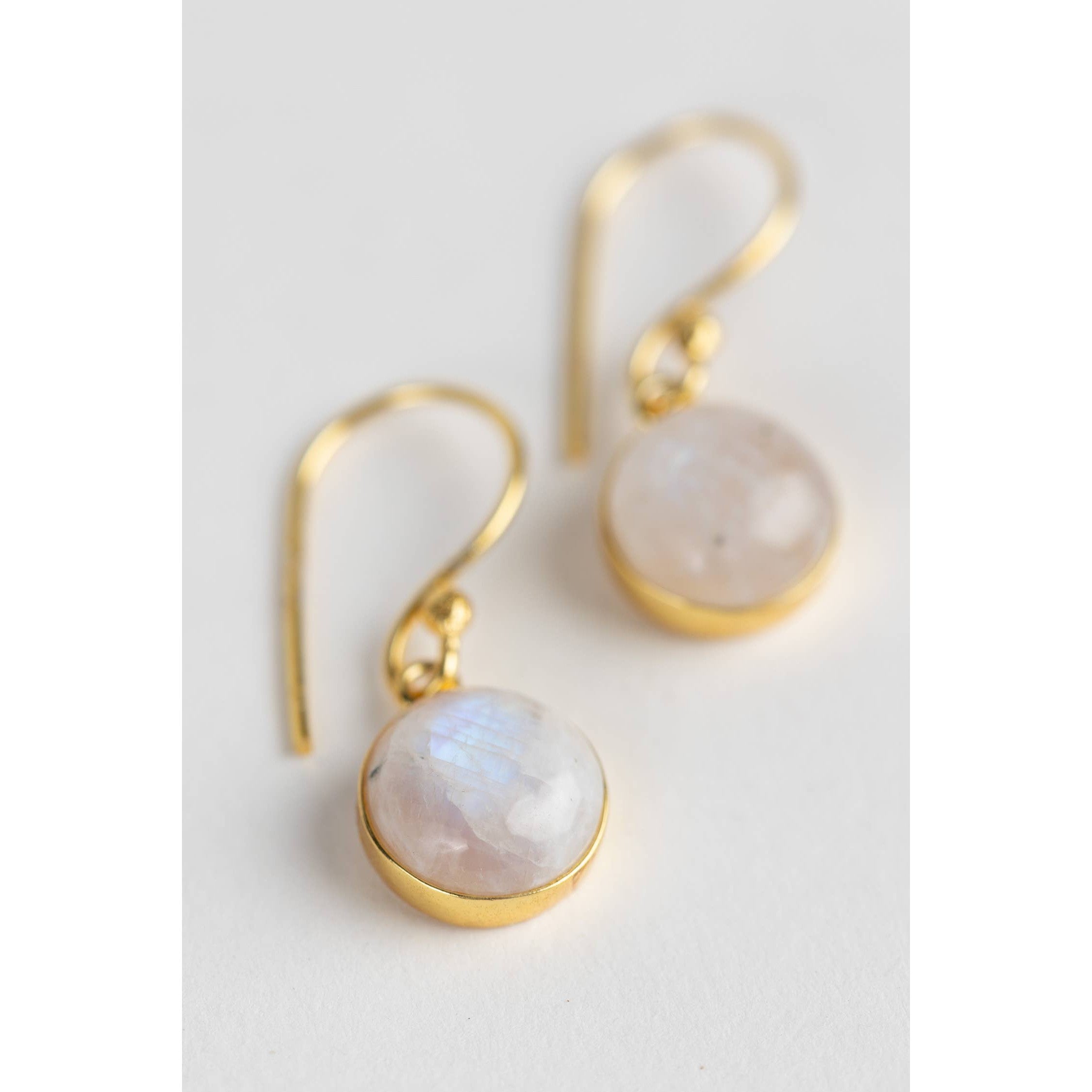 Moonstone Dew Drop Earrings