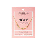 Morse Code Beaded Necklace | CLASSIC GOLD-  Hope
