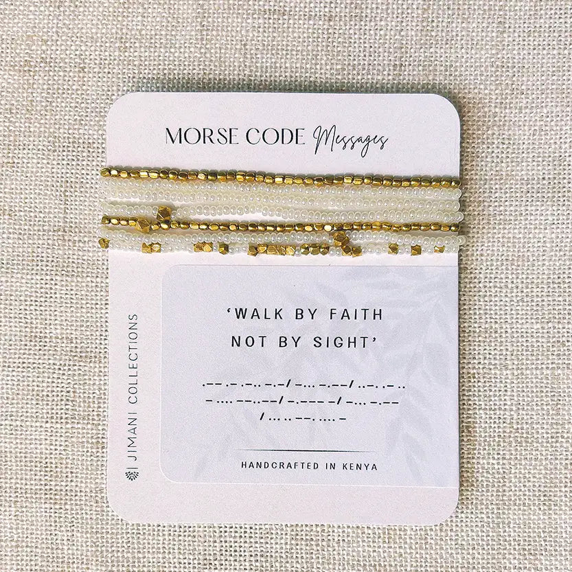 Morse Code Bracelet- Assorted Messages/Assorted Sizes- Sold Individually