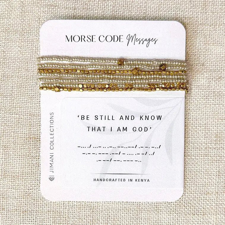 Morse Code Bracelet- Assorted Messages/Assorted Sizes- Sold Individually