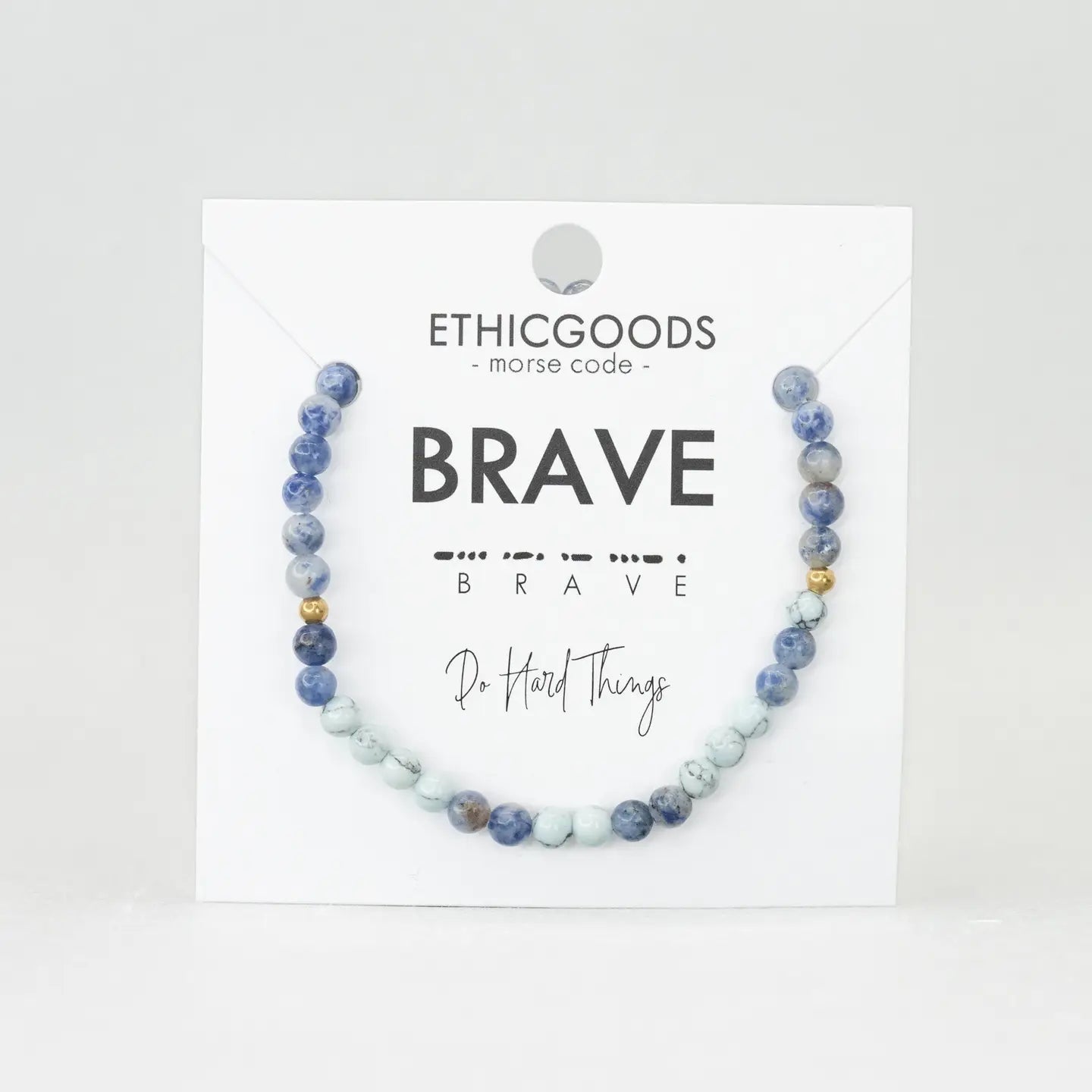 Morse Code Bracelet | Brave- Assorted Colors
