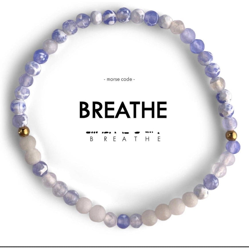 Morse Code Bracelet | Breathe- Assorted Colors
