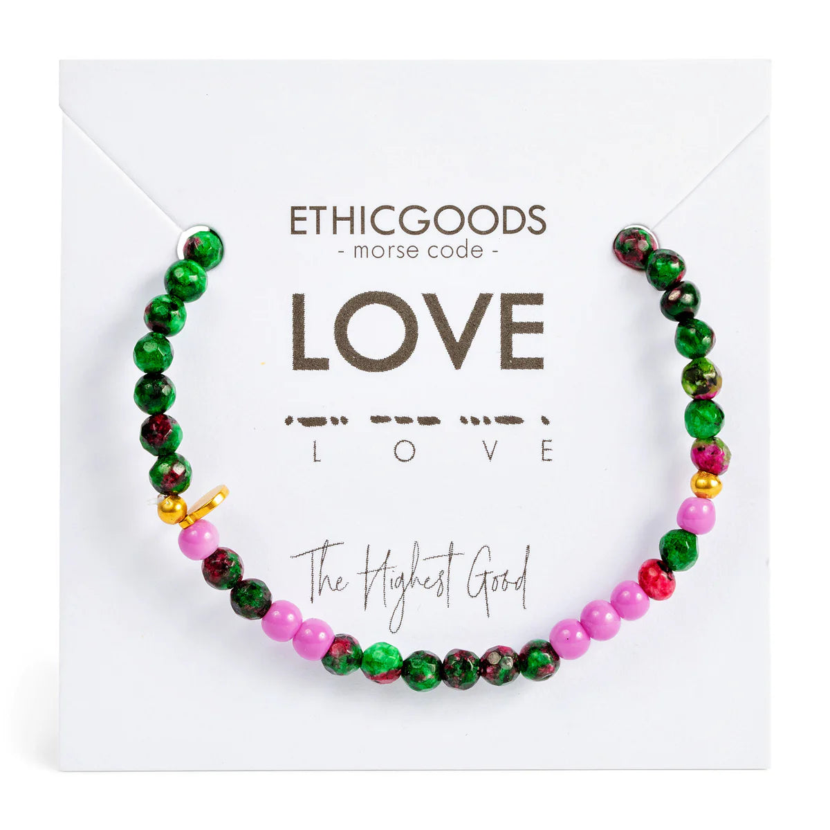 Morse Code Bracelet | Love- Assorted Colors